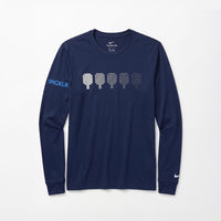 PICKLR NIKE DRI-FIT PADDLES BLACK LONG SLEEVE TEE