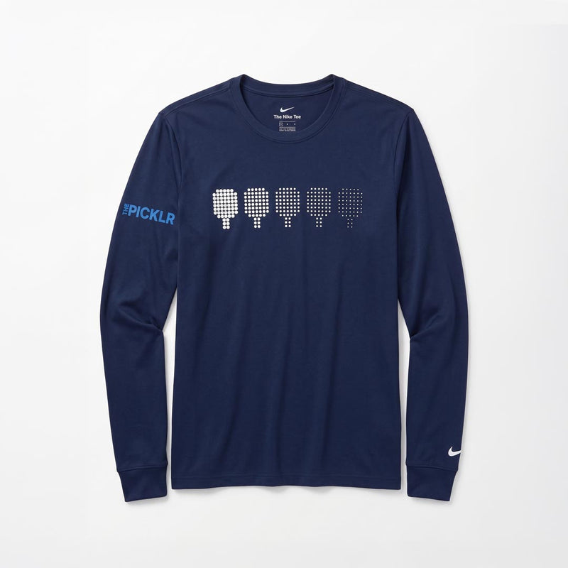 PICKLR NIKE DRI-FIT PADDLES BLACK LONG SLEEVE TEE